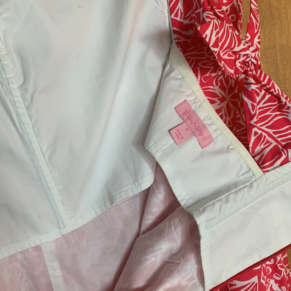 EUC - Vintage Lilly Pulitzer - Franco Dress - Punch Pink floral pattern - Sz 6 - Picture 3 of 7